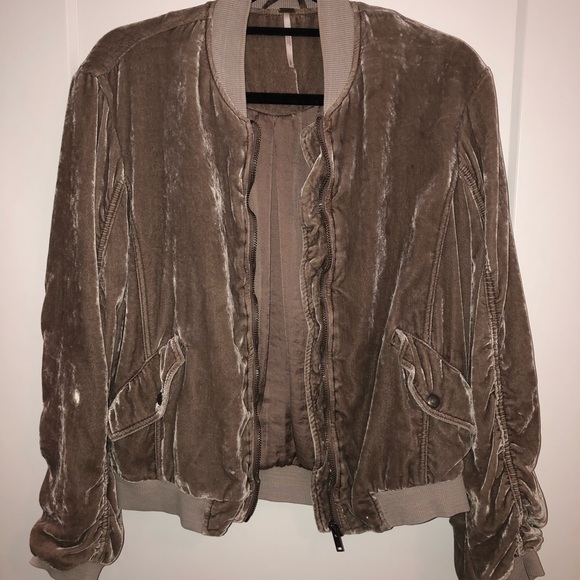 Free People Velvet Bomber - Picture 3 of 5